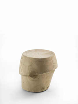 BASK-ETTO - Low cedarwood stool by Riva 1920 - view 3